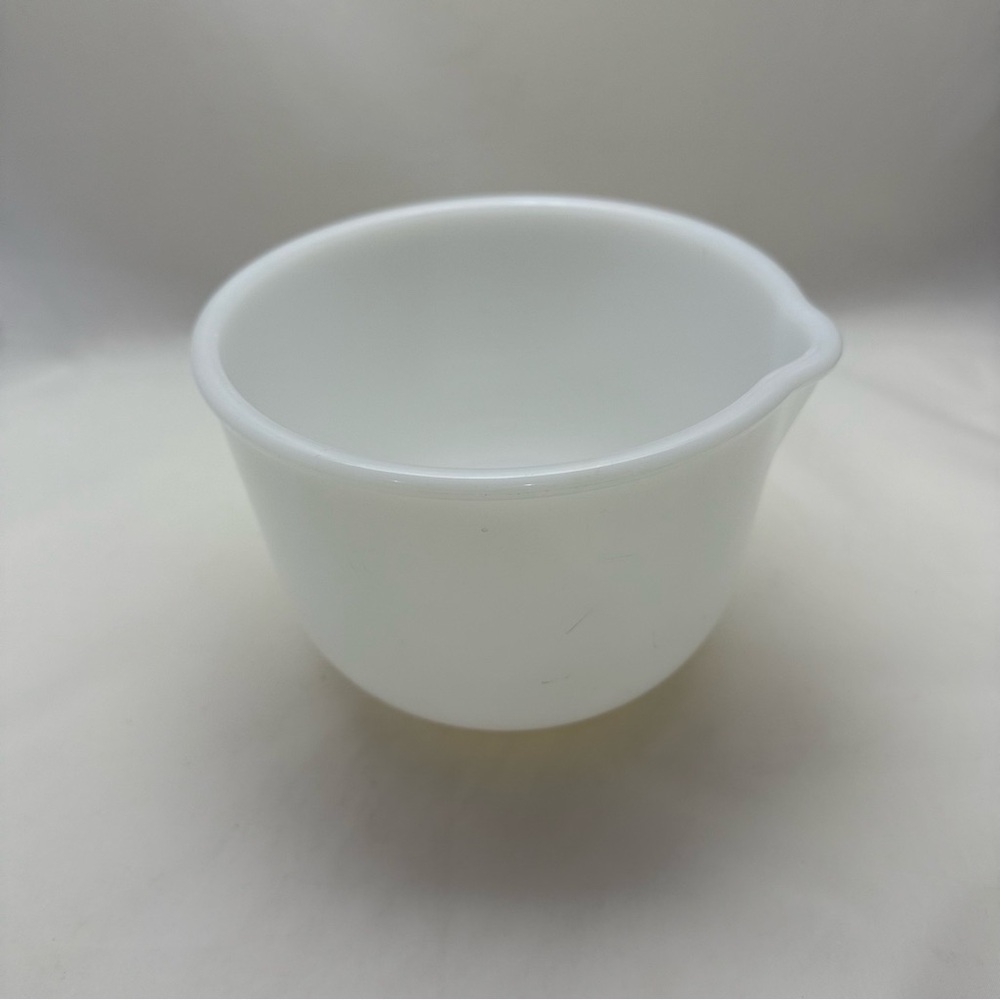 VTG Glasbake 20CJ Milk Glass Bowl For Sunbeam Stand Mixer White